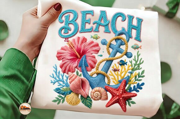 Beach Anchor PNG: A Floral Summer Shirt for Creative Projects