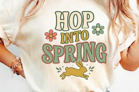 Capture the Season: The Hop into Spring T-Shirt Design PNG