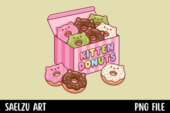Kitten Donuts: A Sweet Kawaii Cat Lover Design