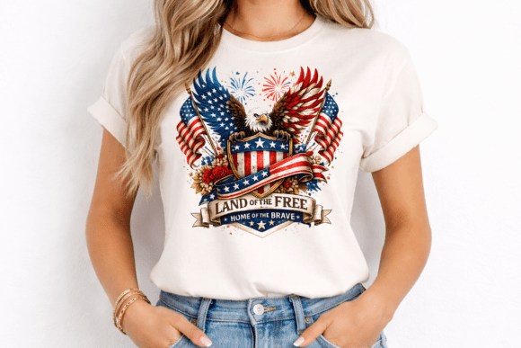 Land Of Free Eagle T-Shirt PNG: A Patriotic Powerhouse