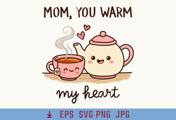 Mother's Day Funny Mama Mom Pun Tea: A Warm Hug in Font Form