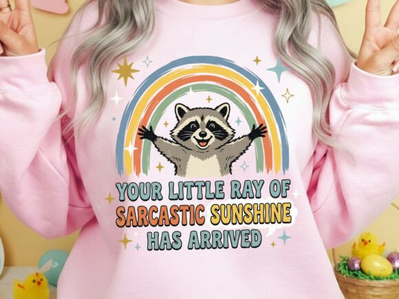 Sarcastic Sunshine Raccoon: The Funny T-Shirt Design That Sells