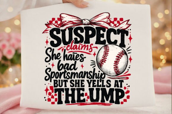 Suspect Claims Retro Baseball Png: A Design Asset With Character