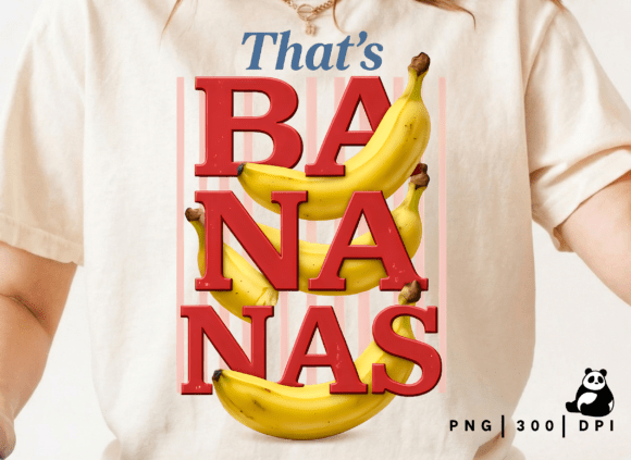 That's Bananas PNG: Striped Coquette Style for Creative Projects